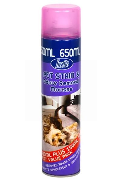Insette Pet Stain & Odour Removal Mousse - 650ml 