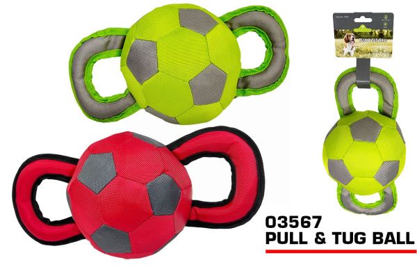 Pets That Play Pull & Tug Ball - Assorted Colours
