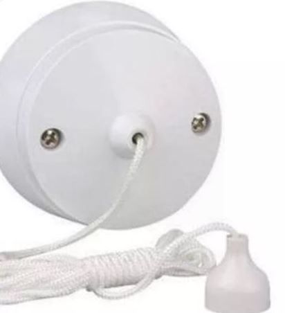 6 Amp 1 Way Ceiling Light Switch With Pull Cord