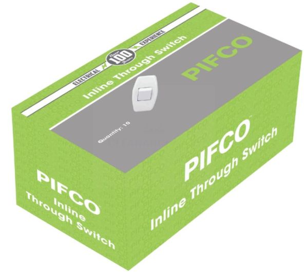 Pifco Inline Through Switch - White