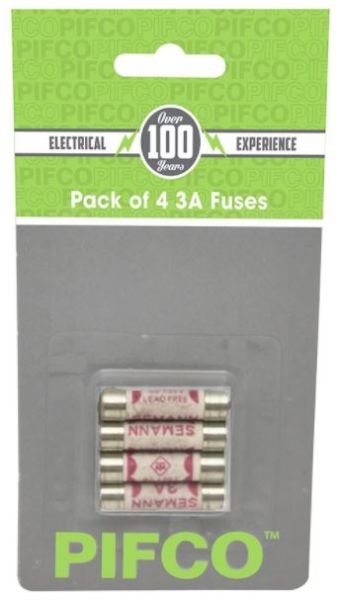 Pifco Fuse 3A - Pack Of 4