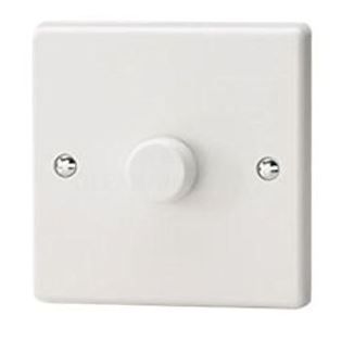 Single Dimmer Switch - White - 400 Watts