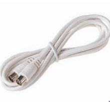Pifco Electrical Tv Fly Lead Male To F Plug To Socket With 4 Metres Of Cable Lead