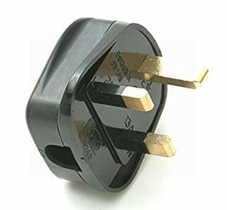 13 Amp 3 Pin UK Plug - Black