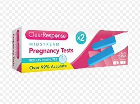 Clear Response Midstream Pregnancy Tests - Pack Of 2