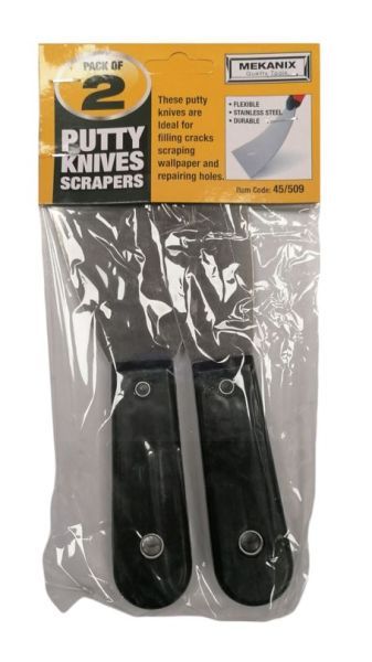Mekanix Putty Knives Scrapers - Pack of 2
