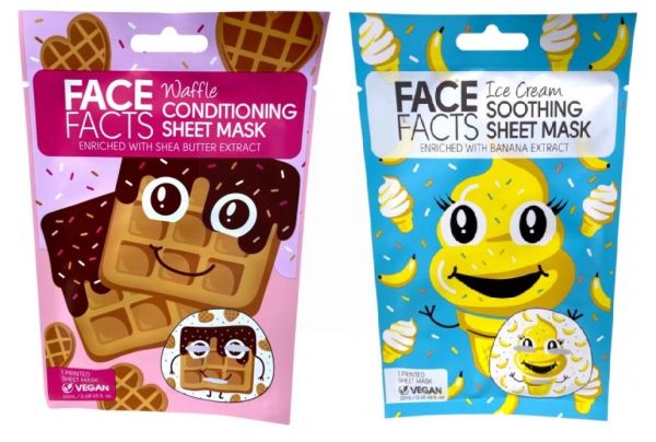 Face Facts Printed Sheet Mask - Waffle & Ice Cream - 20ml