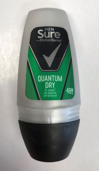 Sure Men Motion Sense Roll On Anti Perspirant Deodorant - Quantum Dry - 50Ml