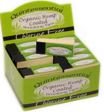 Quintessential Organic Hemp Coated Smoking Tips - Chlorine Free - Pack Of 50 Booklets