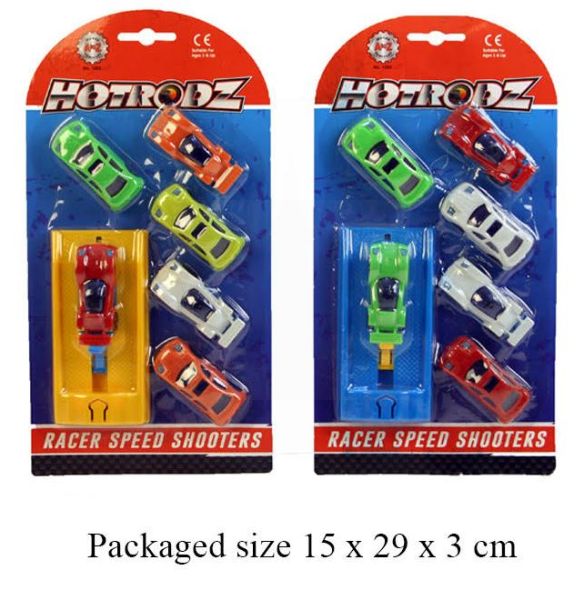 Race Speed Shooter Cars - Pack Of 6