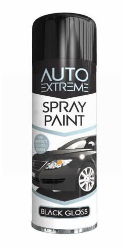 Auto Extreme Spray Paint - Black Gloss - 250ml