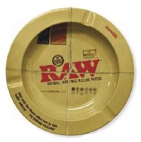 Small Raw Classic Authentic Round Ashtray - 14cm