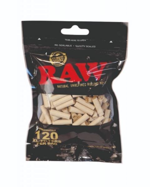 Raw Natural Unrefined Rolling XL Filters - Pack of 120