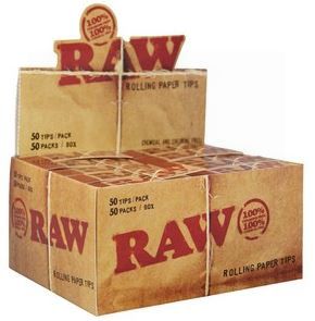 Raw Natural Unrefined Tips - Original - Chemical And Chlorine Free - Box Of 50
