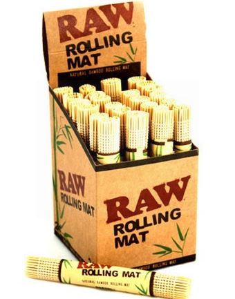 Raw Rolling Mat - Natural Bamboo Rolling Mat - Box Of 24