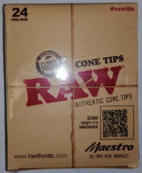 Raw Authentic Cone Tips - Maestro - Pack of 24