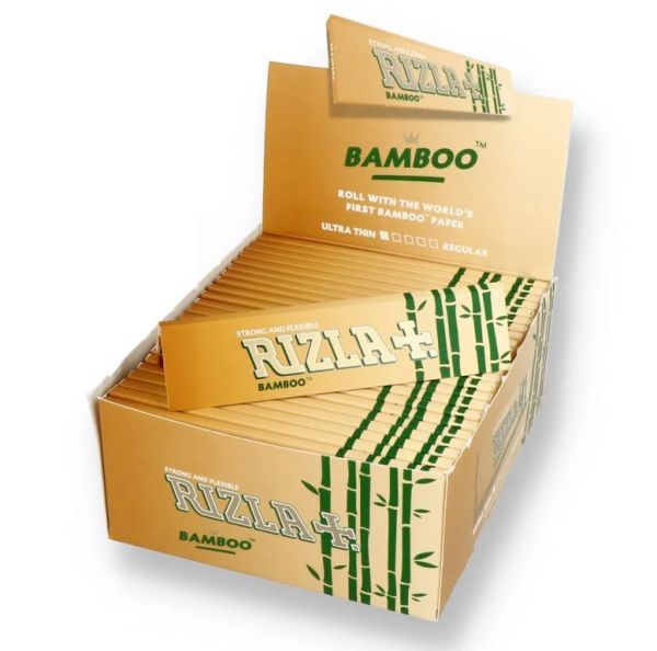 Rizla Bamboo Ultra Thin Smoking Papers + Tips - Regular - Combi Pack - Pack of 24 Booklets