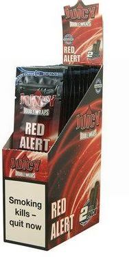 Juicy Double Blunt Wraps - Red Alert - Pack Of 50 (25 X 2)