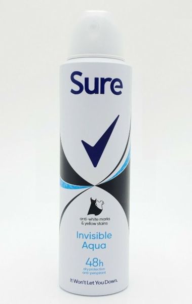 Sure Women 48h Anti-Perspirant Deodorant - Invisible Aqua - 150ml