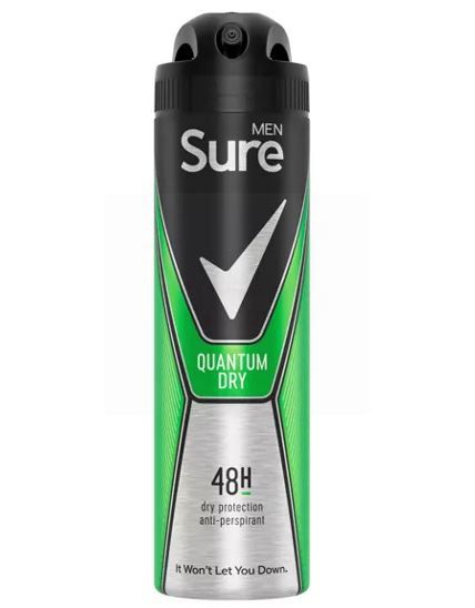 Sure Men 48h Anti-Perspirant Deodorant - Quantum Dry - 150ml