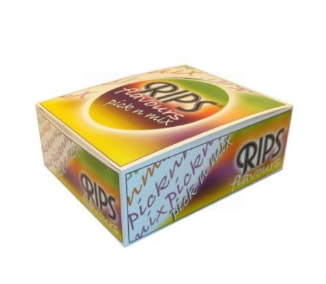 Rips Pick And Mixed Flavoured Cigarette Paper Rolls - Mixed - Pack Of 24 Rolls