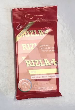 Rizla Medium Thin Red Cigarette Paper - Pack of 5 Booklets