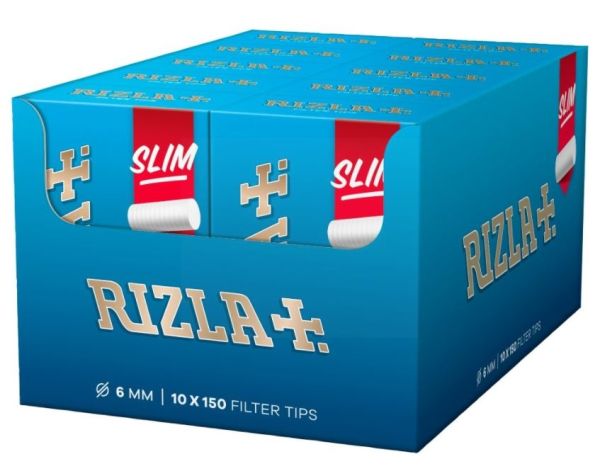 Rizla Slim Filter Tips - 150 Filter Tips Per Box - Box Of 10