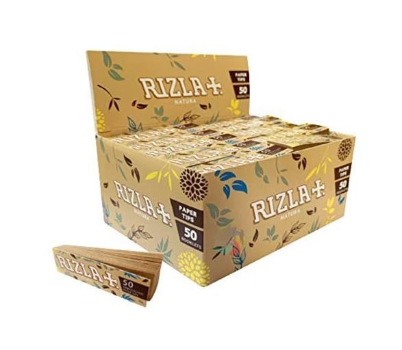 Rizla Natura Paper Tips - Pack of 50 Booklets