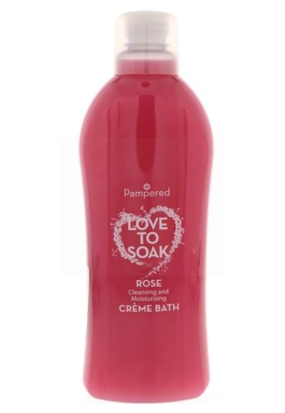 Pampered Love to Soak Creme Bath - Rose - 1 Litre