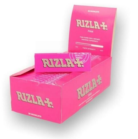 Rizla Pink Thin Smoking Papers - Regular - Pack of 100 Booklets