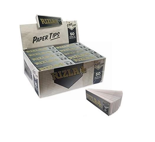 Rizla Silver Paper Tips - Pack of 50 Booklets