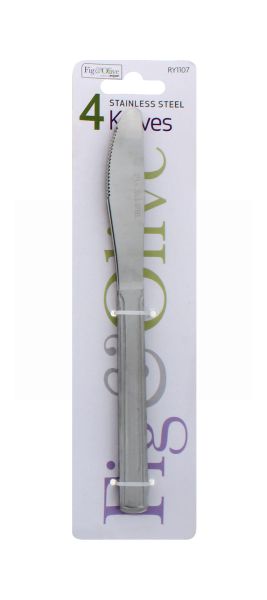 STAINLESS STEEL KNIVES 4 PCS