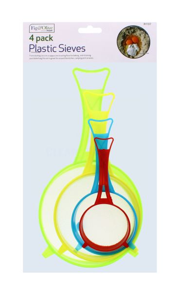 FIG & OLIVE PLASTIC SIEVES 4 PACK