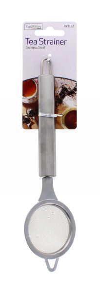 FIG & OLIVE TEA STRAINER STAINLESS STEEL