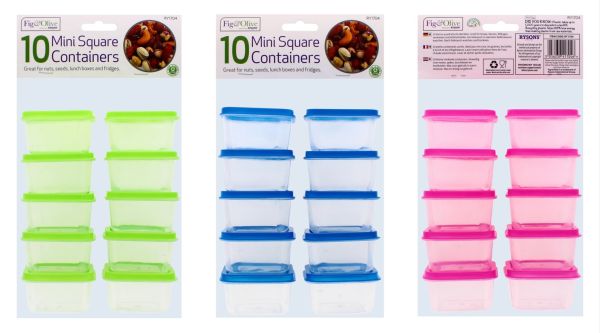 MINI SQUARE STORAGE CONTAINER 10 PC