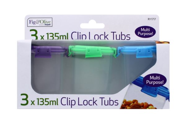 FIG & OLIVE CLIP LOCK TUBS 3 PC 135ML