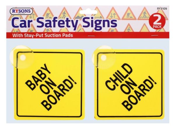 RYSONS CAR SAFETY SIGNS