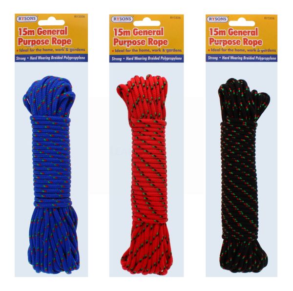 RYSONS GENERAL PURPOSE ROPE 15M