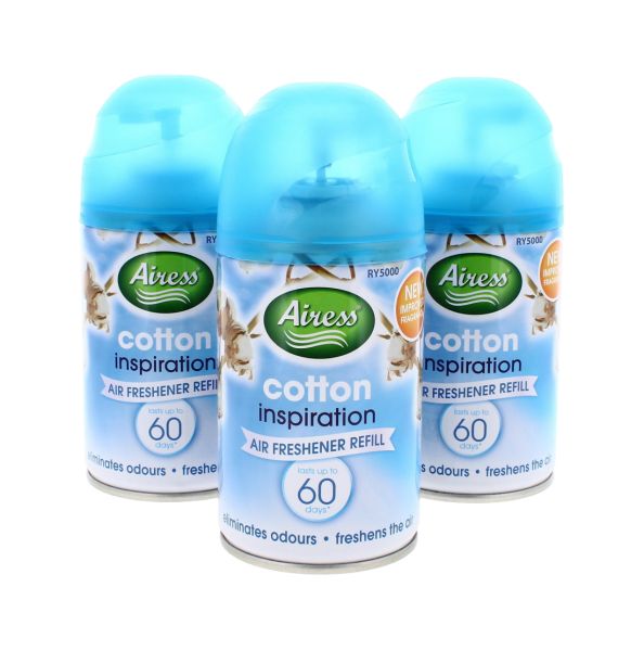 AIRESS AIR FRESHENER REFILL - FRESH LINEN 250ML
