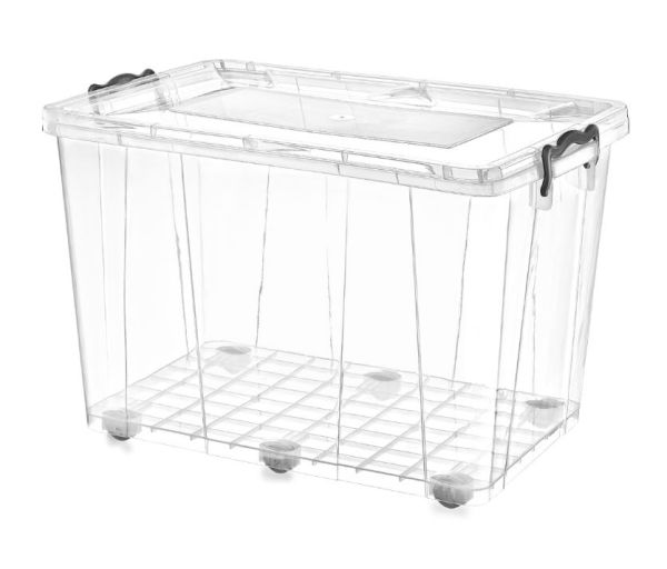 Plastart Hide Box Container with Wheels - 50L 