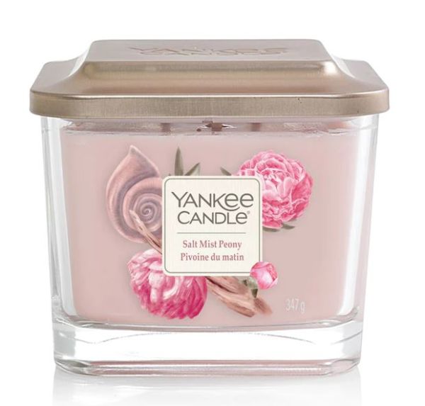 Yankee Candle - Elevation Collection with Platform Lid - Salt Mist Peony - 347g 