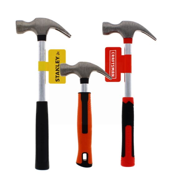 MINI CLAW HAMMER STAINLESS STEEL ASSORTED SIZES