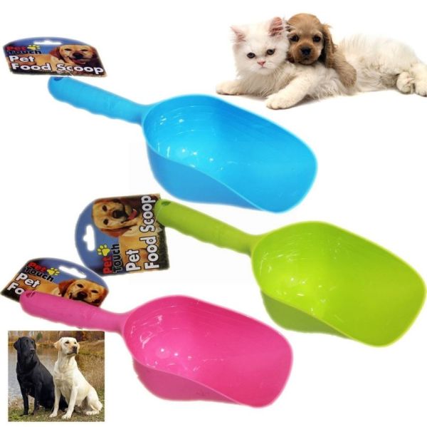 Pet Touch Pet Food Scoop - 33 x 11.5cm - Colours May Vary