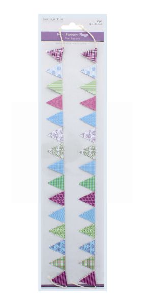 MINI PENNANT FLAGS VINTAGE VARIETY 2 PACK