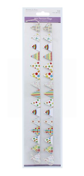 MINI PENNANT FLAGS FIESTA 2 PACK