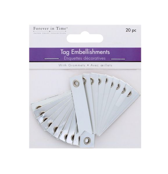 TAG EMBELLISHMENTS PLATINUM 20 PC