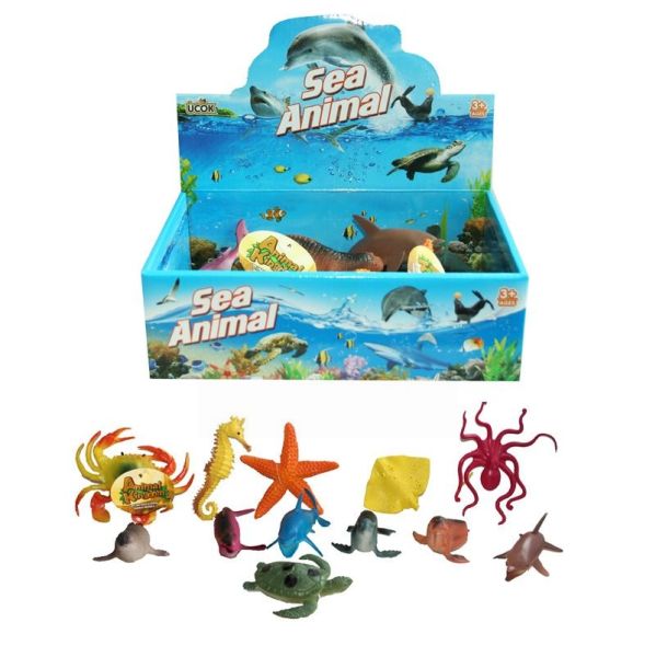 Toy Sea Animals Of The World Sea Creature Series - Assorted Sizes, Shapes And Colours
