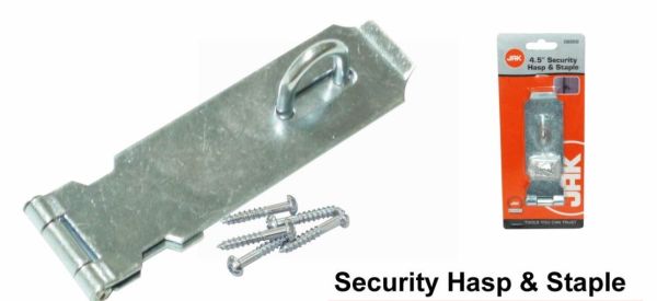 Security Hasp & Staple - 4.5"