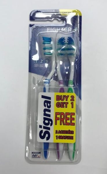 Signal Fighter + Medium Tooth Brush - Pack of 3