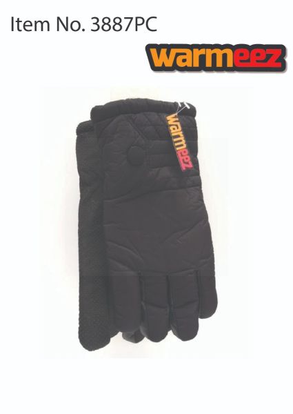 Warmeez Heavy Ski Gloves - Black - One Size